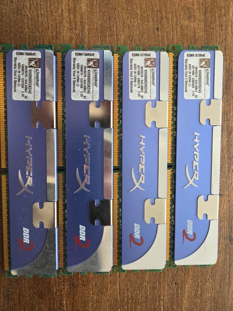 Kingston HyperX DDR2 4GB RAM Geheugen Kit, Computers en Software, RAM geheugen, Gebruikt, Ophalen of Verzenden, DDR2, Desktop
