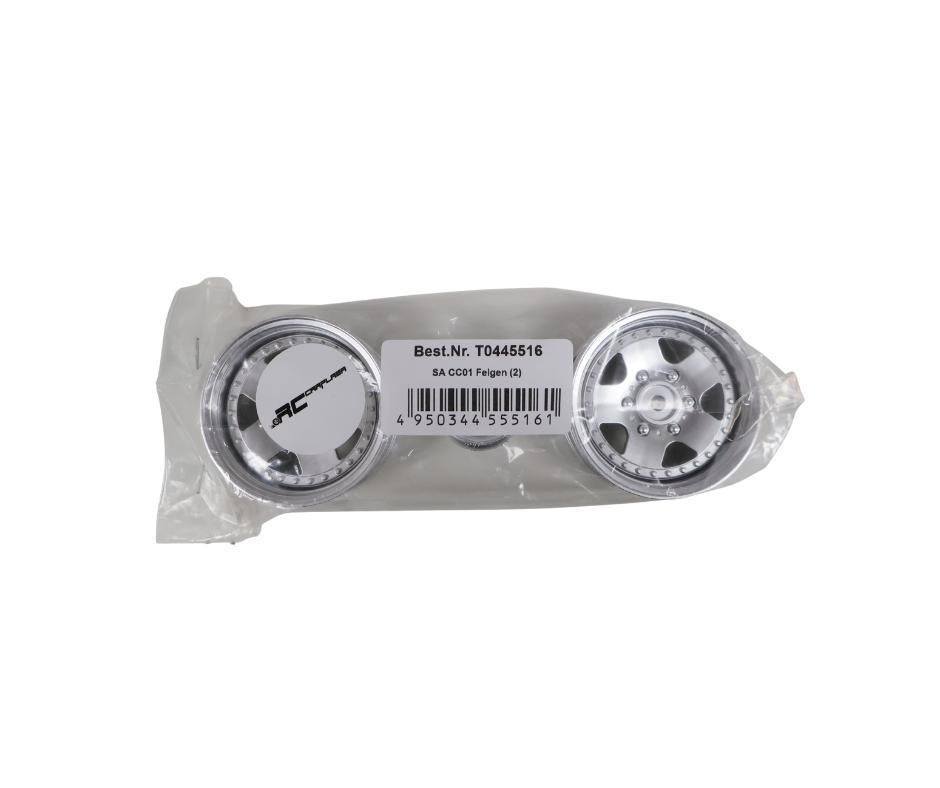 Tamiya 0445516 1/10 Wheels silver 26mm (2) Mitsubishi Pajero, Hobby en Vrije tijd, Modelbouw | Radiografisch | Auto's, Nieuw, Onderdeel