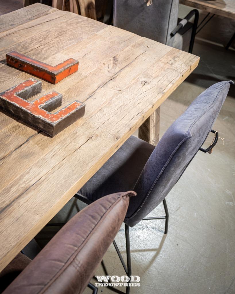 unieke oud eiken eettafel zongebrand eiken tafel op maat