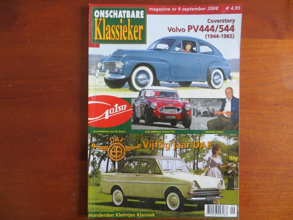 Onschatbare Klassieker 9 2008 Volvo PV 444 / 544, Gatso, Ophalen of Verzenden, Nieuw, Volvo