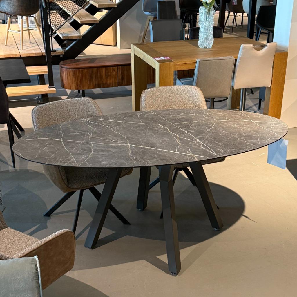 tafel Xooon Minato 180x100cm HPL grijs marmer, Ophalen, Nieuw, 50 tot 100 cm, 150 tot 200 cm