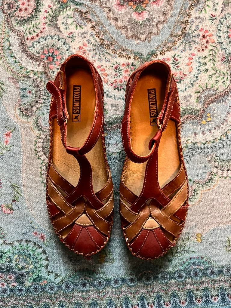 Pikolinos sandaaltjes, Ophalen of Verzenden, Zo goed als nieuw, Zwart, Sandalen of Muiltjes
