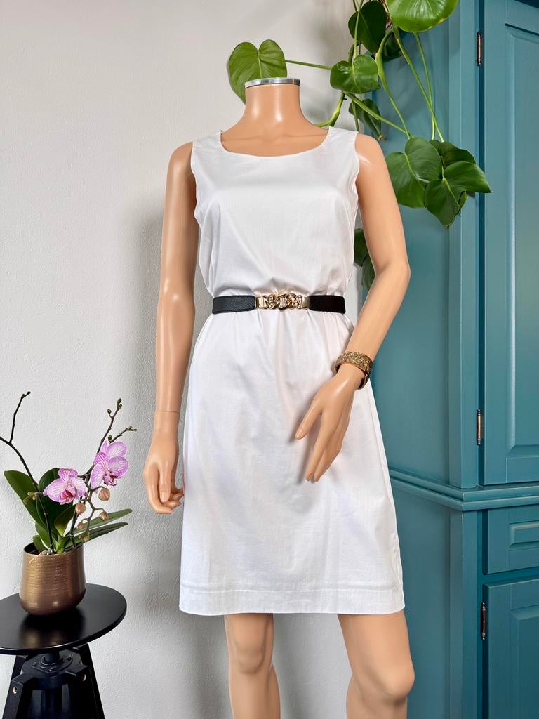 TERRE BLEUE designer wit jurkje maat 38, Kleding | Dames, Jurken, Zo goed als nieuw, Maat 38/40 (M), Wit, Boven de knie, Ophalen of Verzenden