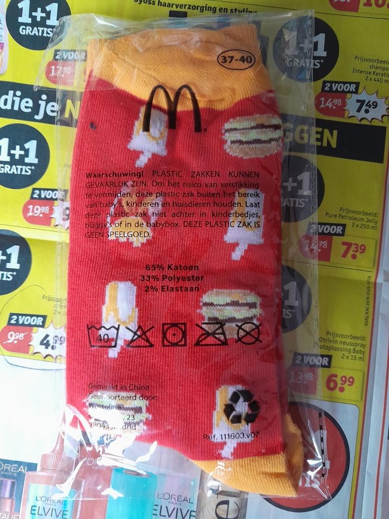 McDonald's Sokken Maat 37-40 Nieuw, Kleding | Heren, Ophalen of Verzenden, Nieuw, McDonald's