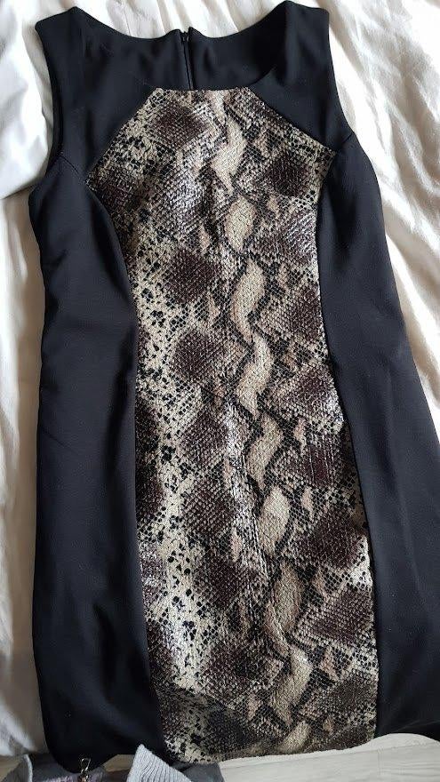 Nieuwe Jurk maat 40 merk italy, Maat 38/40 (M), Made in Italy, Zwart, Nieuw