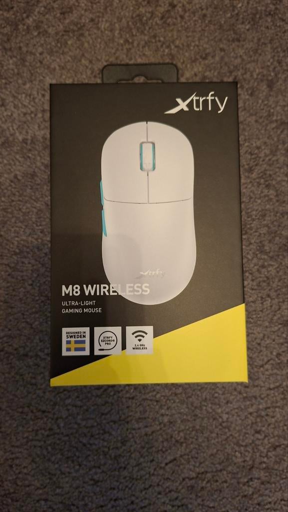 Xtrfy M8 Wireless Gaming Muis Nieuw Gesealde verpakking, Rechtshandig, Muis, Nieuw, Ophalen of Verzenden