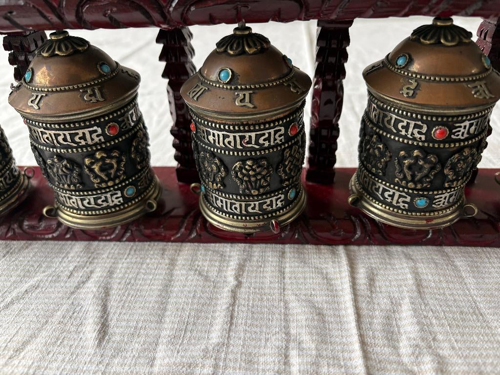 5 Tibetaanse Gebedsmolens, Ophalen of Verzenden, Zo goed als nieuw