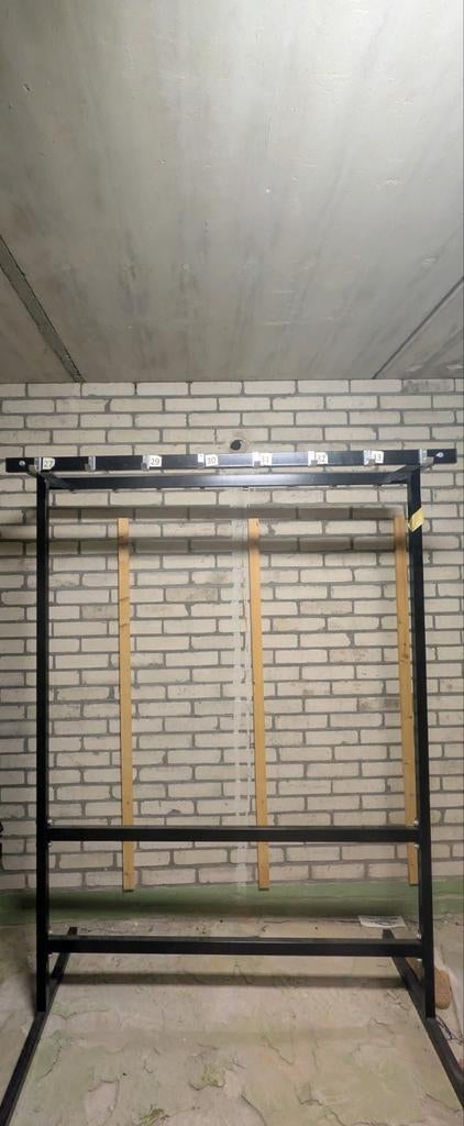 Metalen stellingkast met wielen, Ophalen of Verzenden, Met wielen, Gebruikt