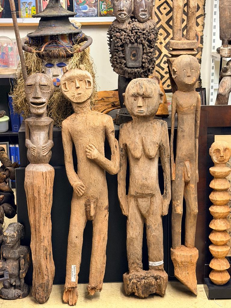 Authentieke oude Traditionele Afrikaanse maskers en beelden., Ophalen of Verzenden