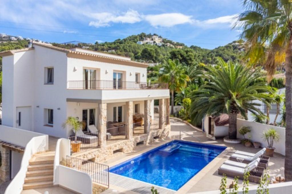 Vakantie huis Moraira met pr. verwarmd zwembad Luxe 6 pers