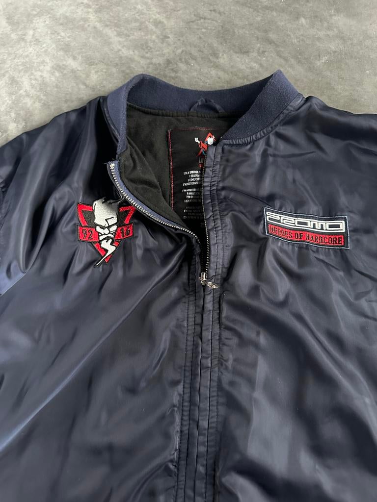 Thunderdome Bomberjacket DJ Promo - Limited Edition!, Kleding | Heren, Jassen | Zomer, Verzenden, Gedragen, Overige maten, Blauw