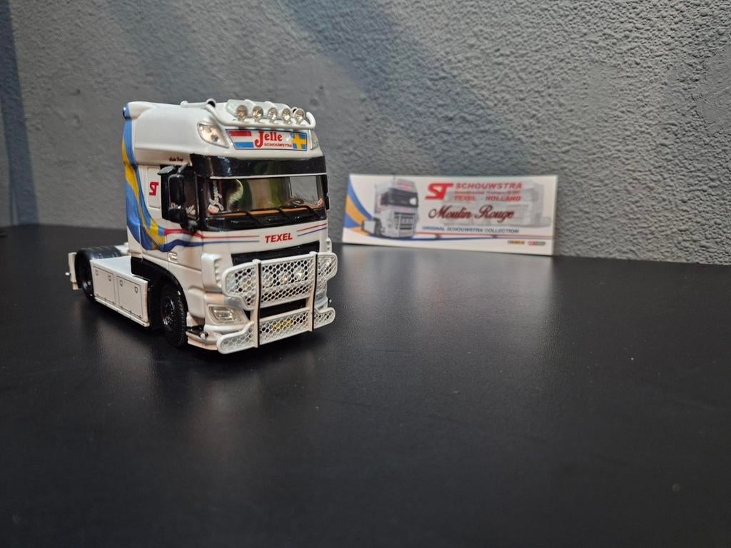 WSI DAF XF Super Space Cab J. Schouwstra Model, Ophalen of Verzenden, Zo goed als nieuw, Bus of Vrachtwagen, Wsi