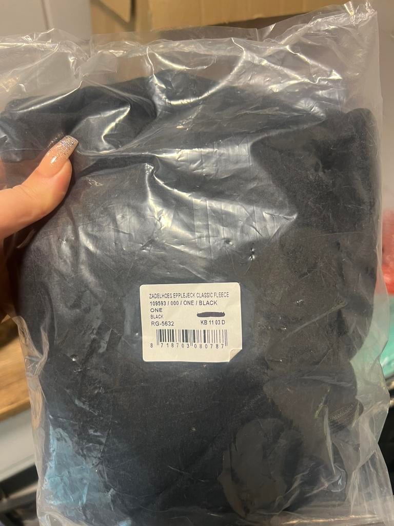 Zadelhoes zwart fleece nieuw, Ophalen of Verzenden, Nieuw