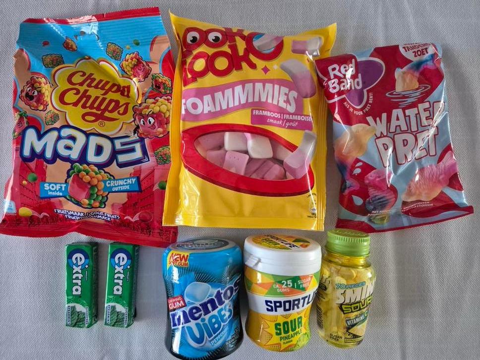 Pakketje snoep/kauwgom nieuw, Diversen, Levensmiddelen, Ophalen of Verzenden