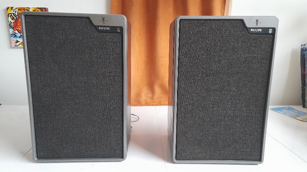 Philips 22AH463 Vintage Luidsprekers, Ophalen, Stereo speakers, Philips, Gebruikt