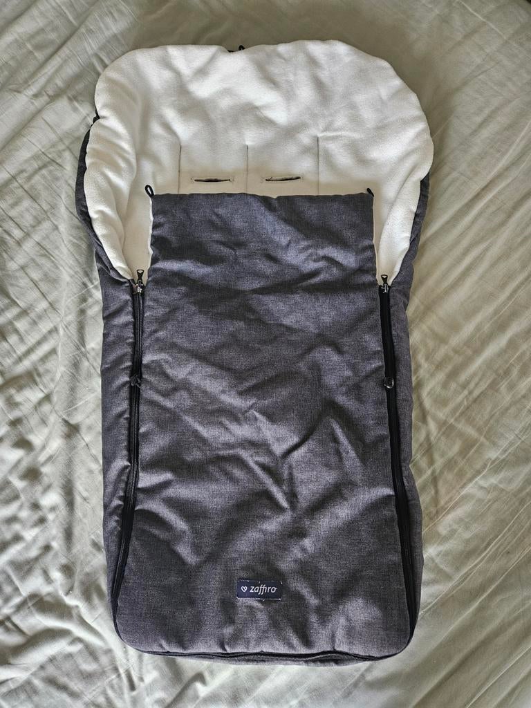 Universele Voetenzak Antraciet Fleece - Zaffiro, Kinderen en Baby's, Ophalen of Verzenden, Zo goed als nieuw, Kinderwagen, Overige merken