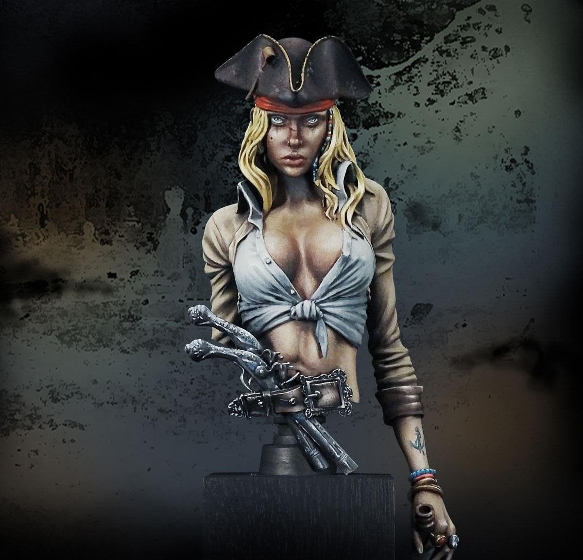 Pirate bust, Hobby en Vrije tijd, Modelbouw | Figuren en Diorama's, Ophalen of Verzenden, Nieuw, Groter dan 1:35, Figuur of Figuren