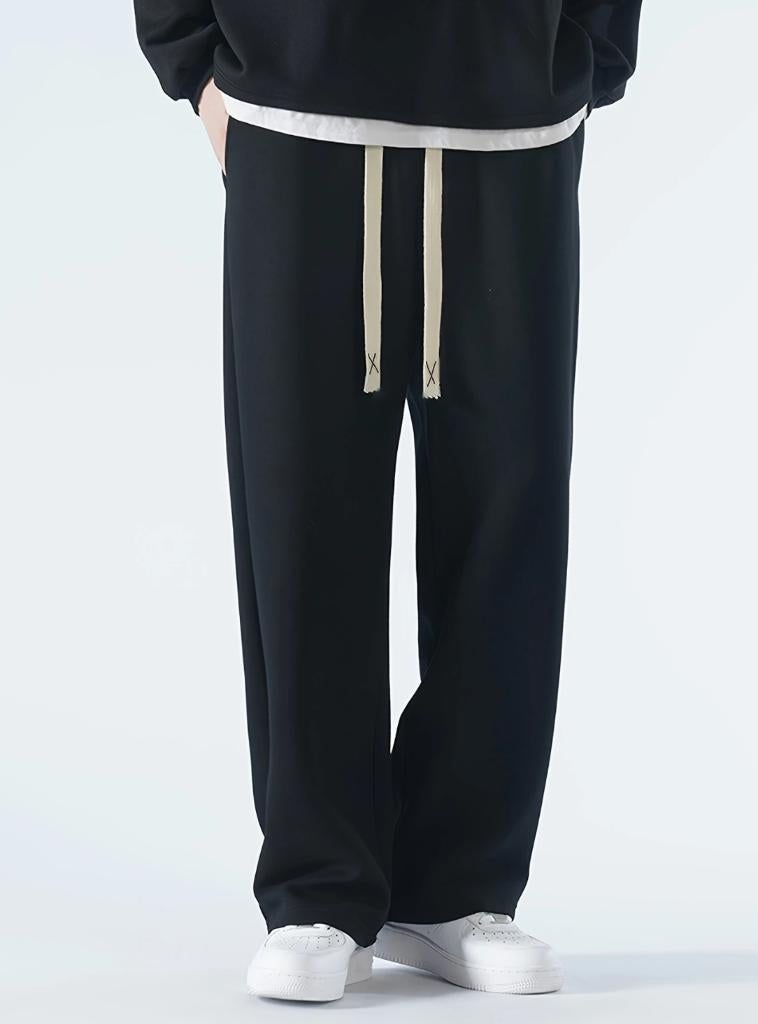 Zwarte Baggy Sport Broek Heren Loose Fit Maat L Nieuw, Ophalen of Verzenden, Nieuw, Maat 52/54 (L), Zwart