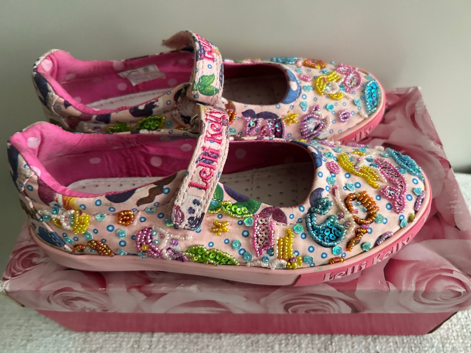 Lelli Kelly Mermaid roze schoenen maat 32, Ophalen, Zo goed als nieuw, Meisje, Schoenen