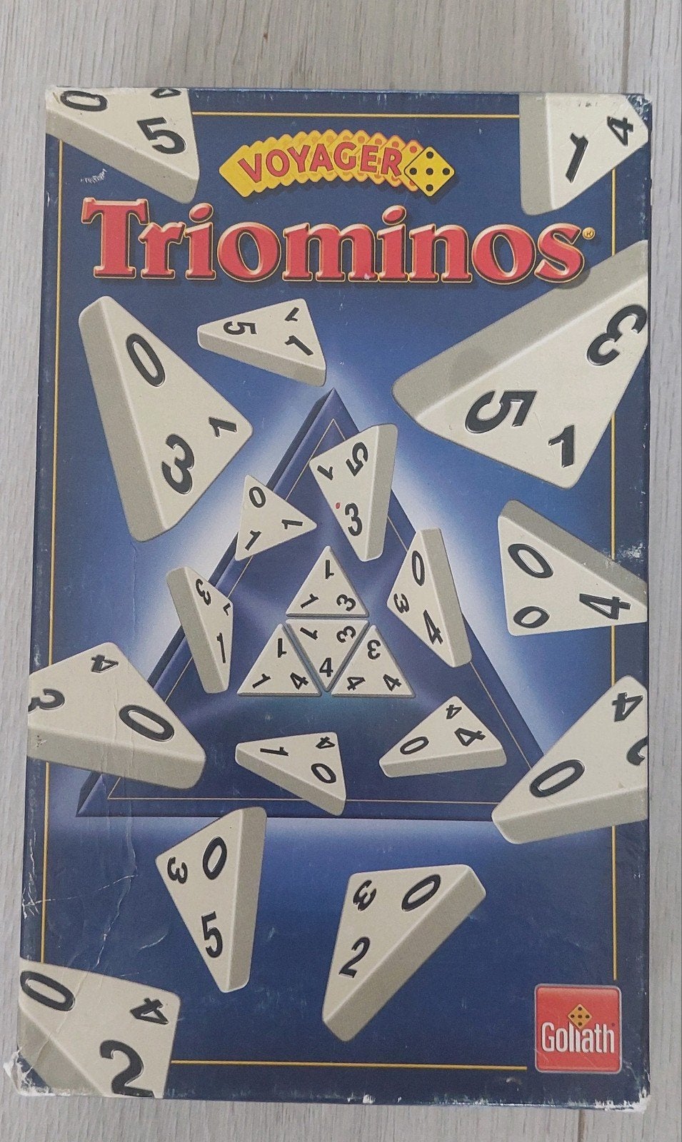 Triominos Voyager, Hobby en Vrije tijd, Gezelschapsspellen | Overige, Ophalen of Verzenden, Zo goed als nieuw, Goliath