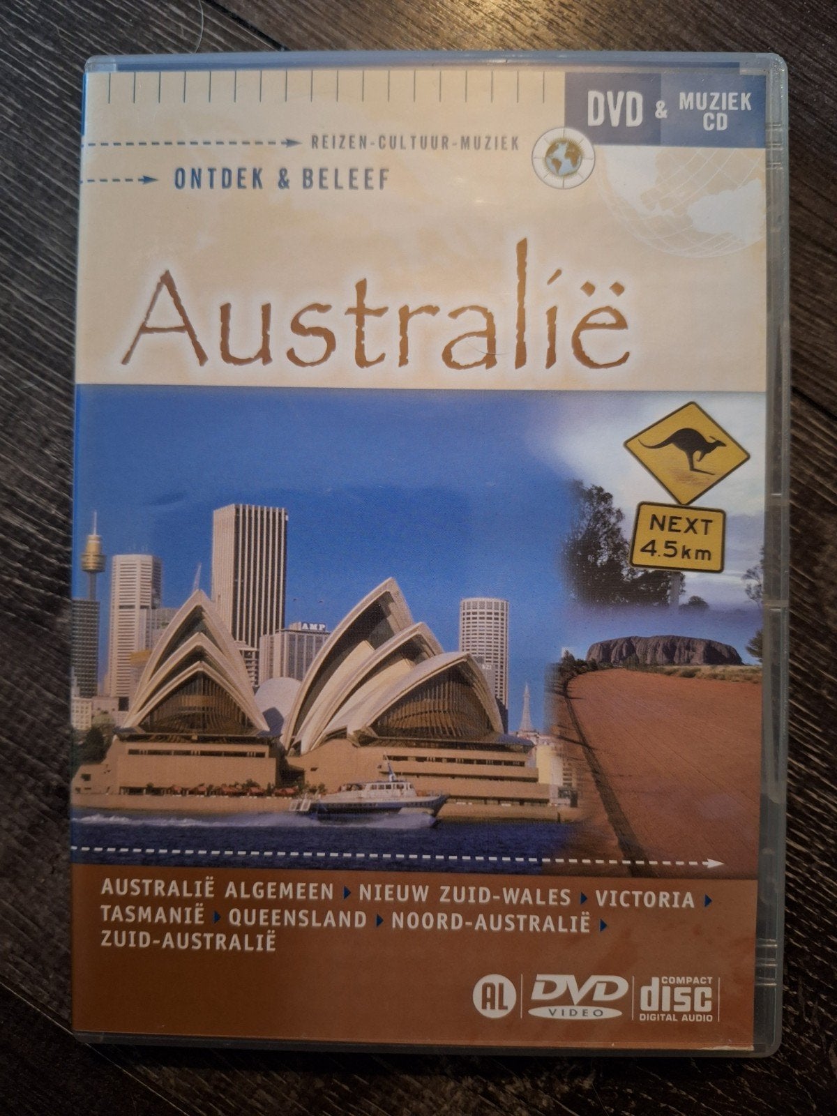 Ontdek & Beleef Australië DVD & Muziek CD, Gebruikt, Alle leeftijden, Inclusief doosje, Ophalen of Verzenden