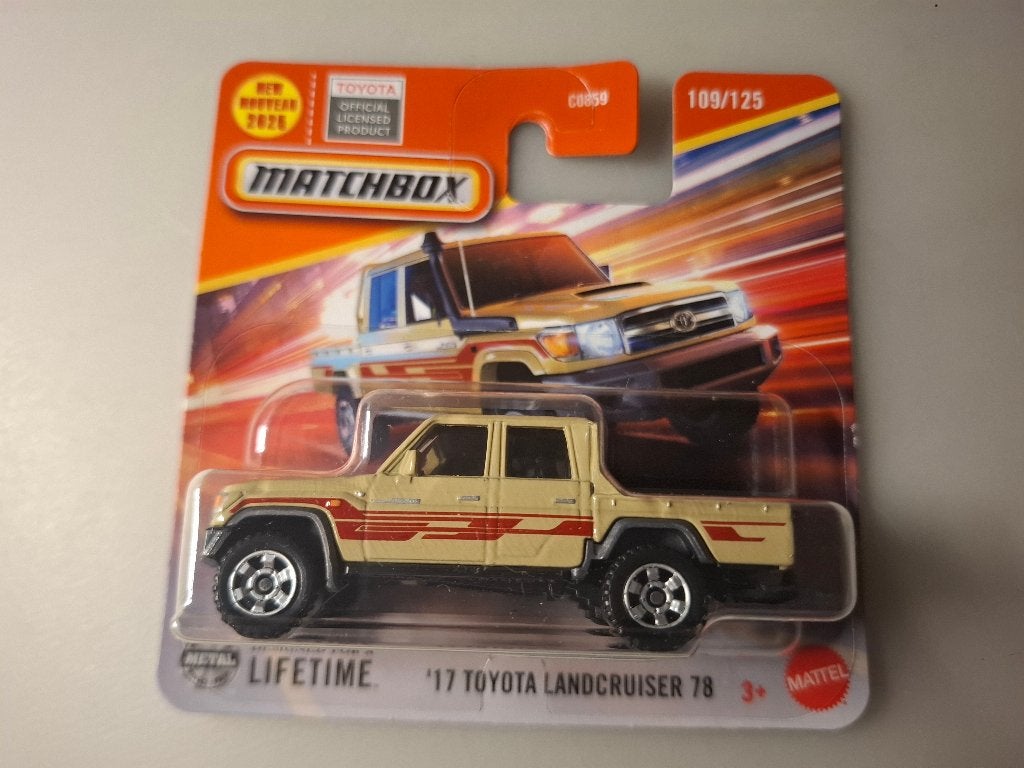 Matchbox 109 - 2017 Toyota Land Cruiser 78 [beige] 1/60 MIB, Ophalen of Verzenden, Nieuw, Auto