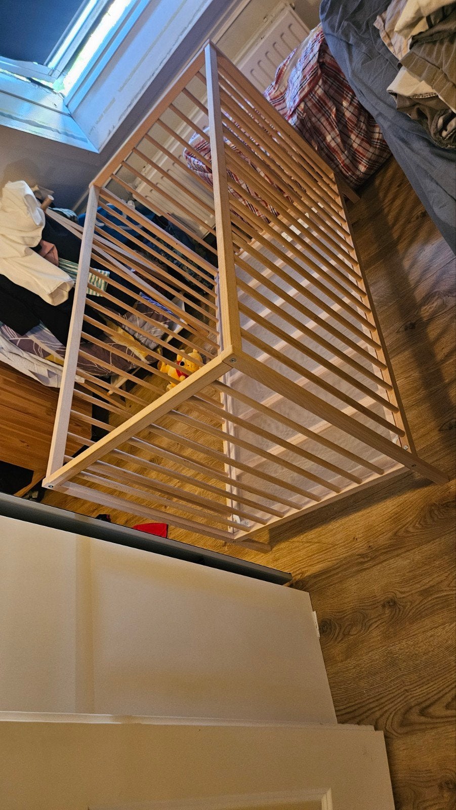 Houten ledikantje van Ikea, Ophalen of Verzenden, Gebruikt, Ledikant