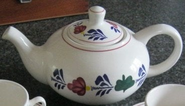 Boerenbont Theepot Nieuw ! Rvs Juskom zie foto `s, Verzenden, Nieuw