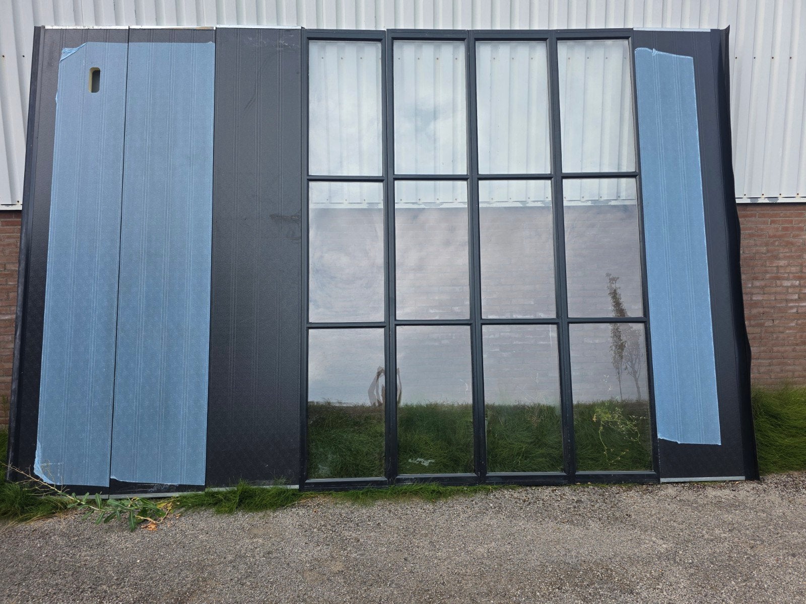 2x Nassau Deurblad 3650 x 5550, Garagedeur, Ophalen of Verzenden, Zo goed als nieuw, Vouwdeur