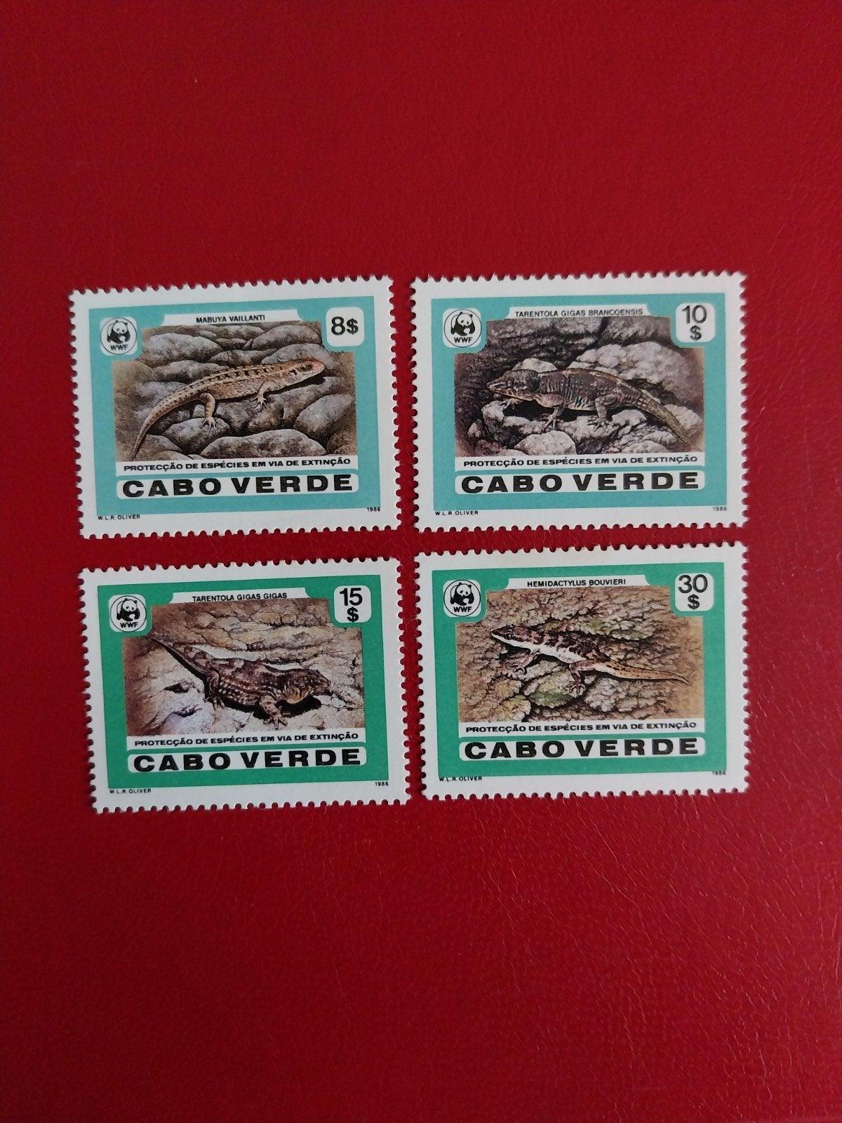 WWF Kaap Verdie 500-503 hagedis 1986 postfris mi 42 euro, Ophalen of Verzenden, Dier of Natuur