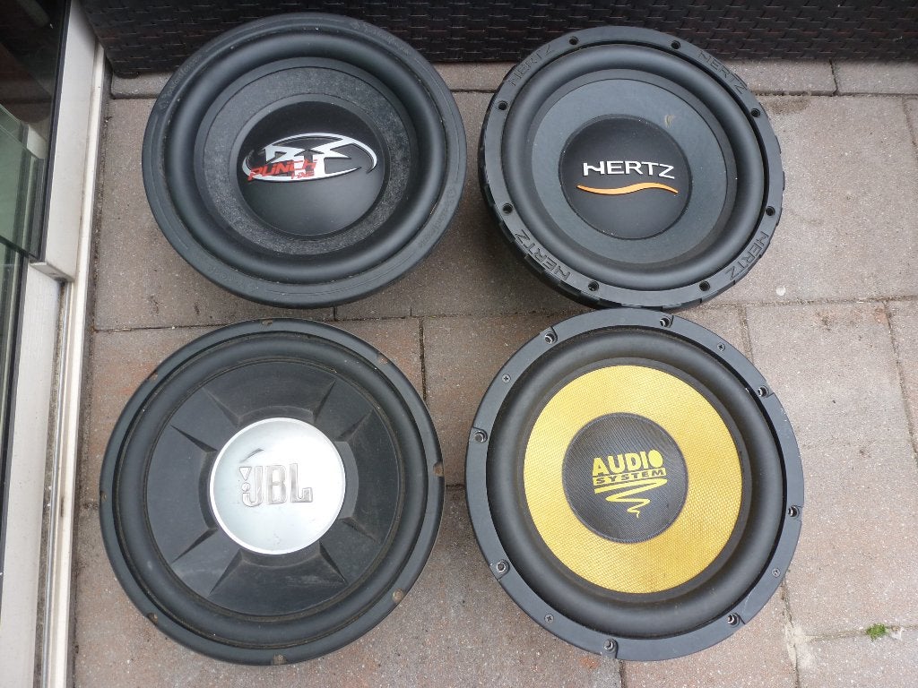 4 Subwoofers voor de hobbyist, Ophalen, Gebruikt