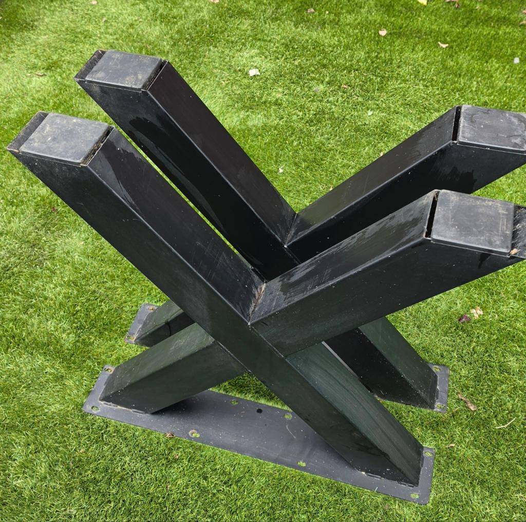 Metalen tafelpoten voor tuintafel, Huis en Inrichting, Tafelonderdelen, Ophalen, Rechthoekig, 50 tot 100 cm, 50 tot 100 cm