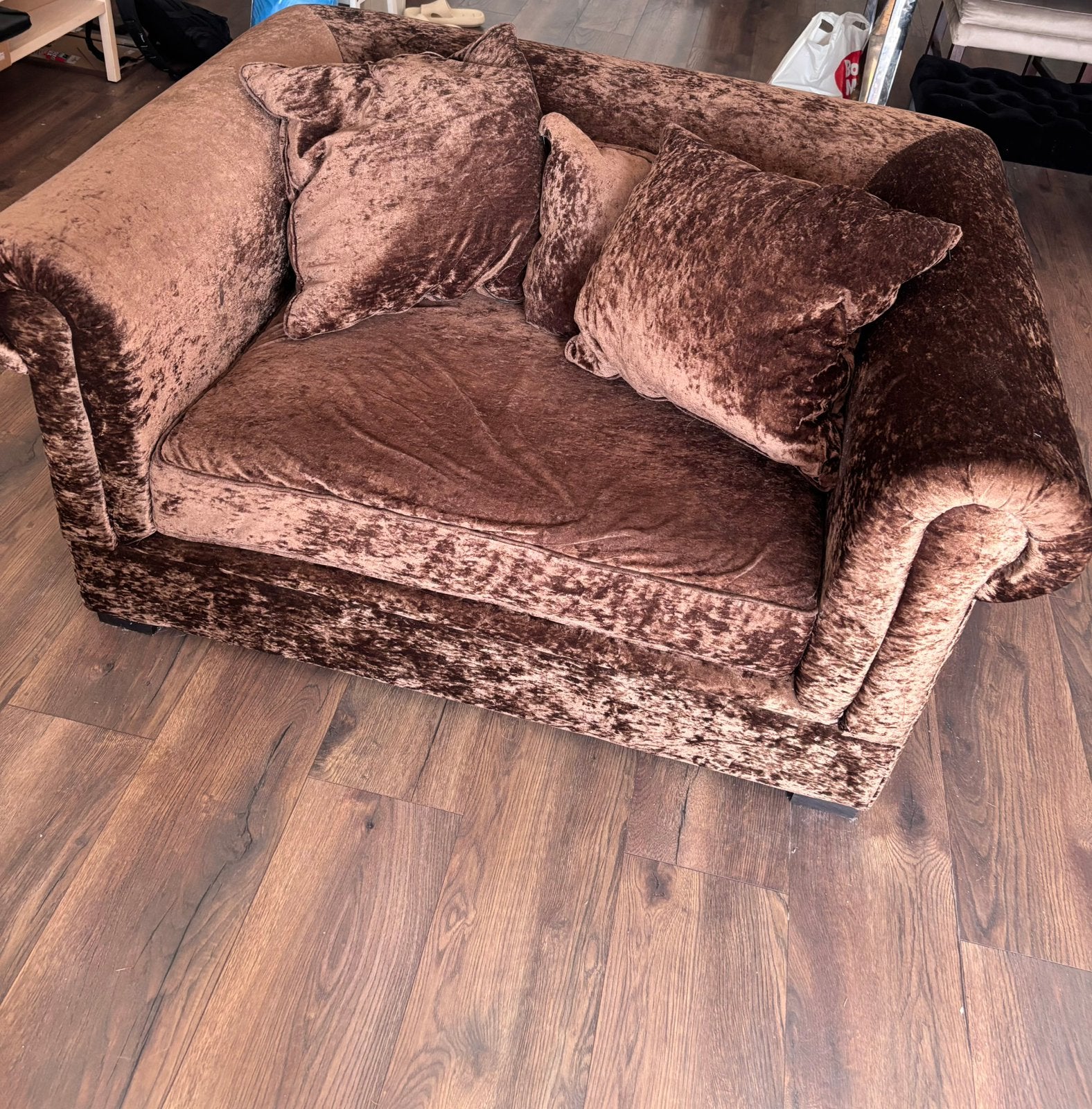 Love seat van Rofra Home, Huis en Inrichting, Banken | Sofa's en Chaises Longues, Ophalen, 100 tot 125 cm, Tweepersoons, Zo goed als nieuw