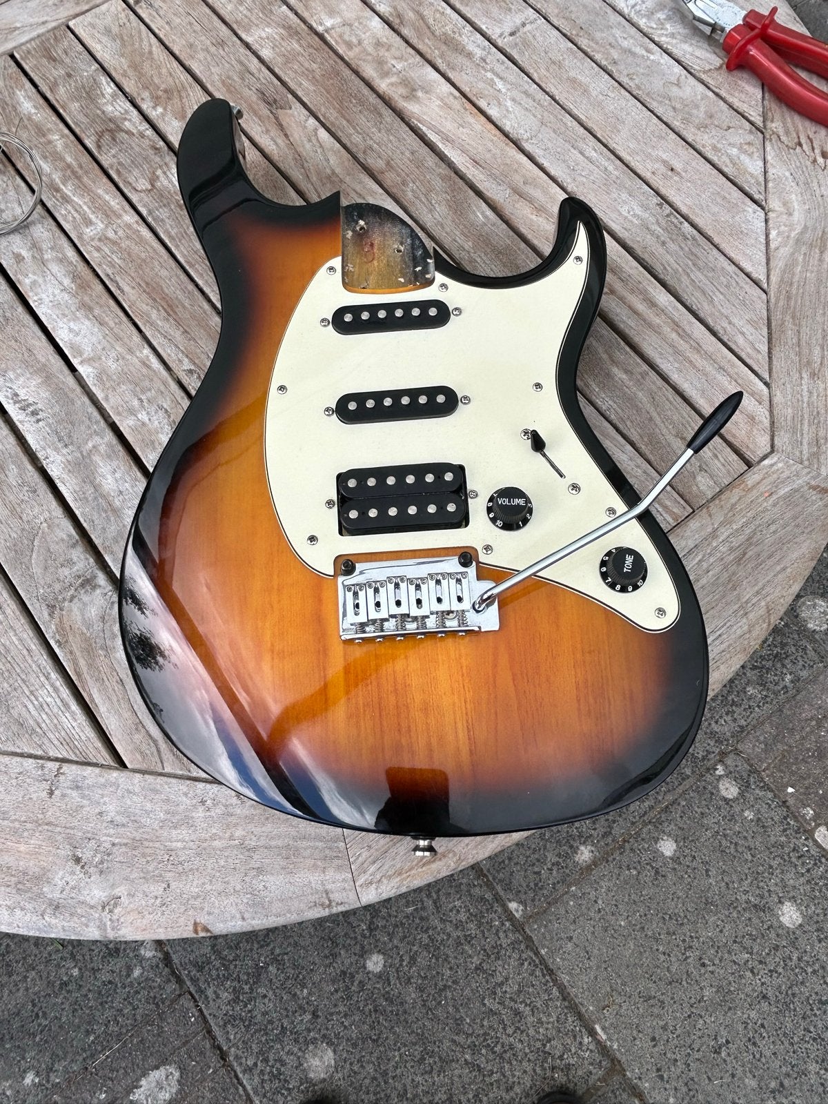 Cort Stratocaster gitaar body met humbucker (excl. hals), Muziek en Instrumenten, Ophalen of Verzenden, Gebruikt, Solid body, Overige merken