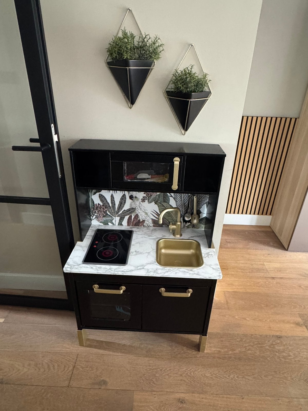 Mooie Ikea keuken met werkende kookplaat en accessoires, Ophalen, Gebruikt, Speelkeuken