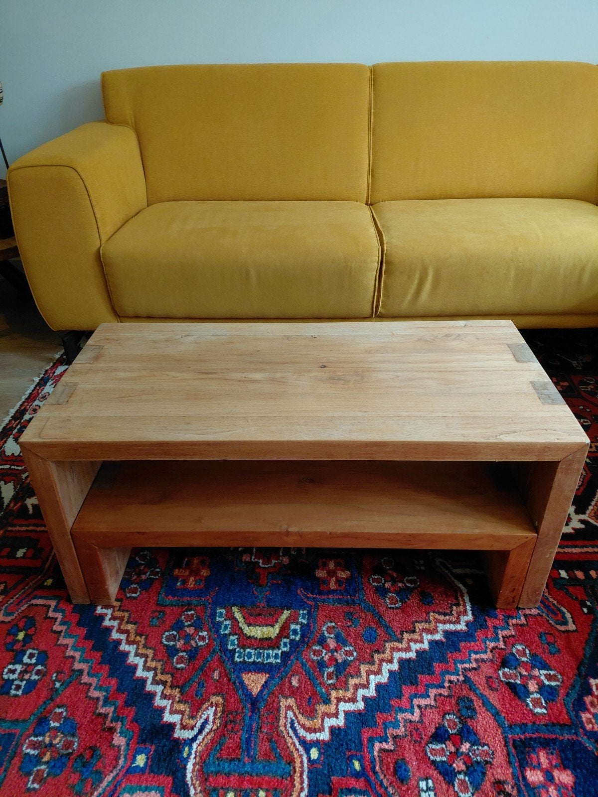 Salontafel van teak hout, Gebruikt, 50 tot 100 cm, Teakhout, Ophalen of Verzenden