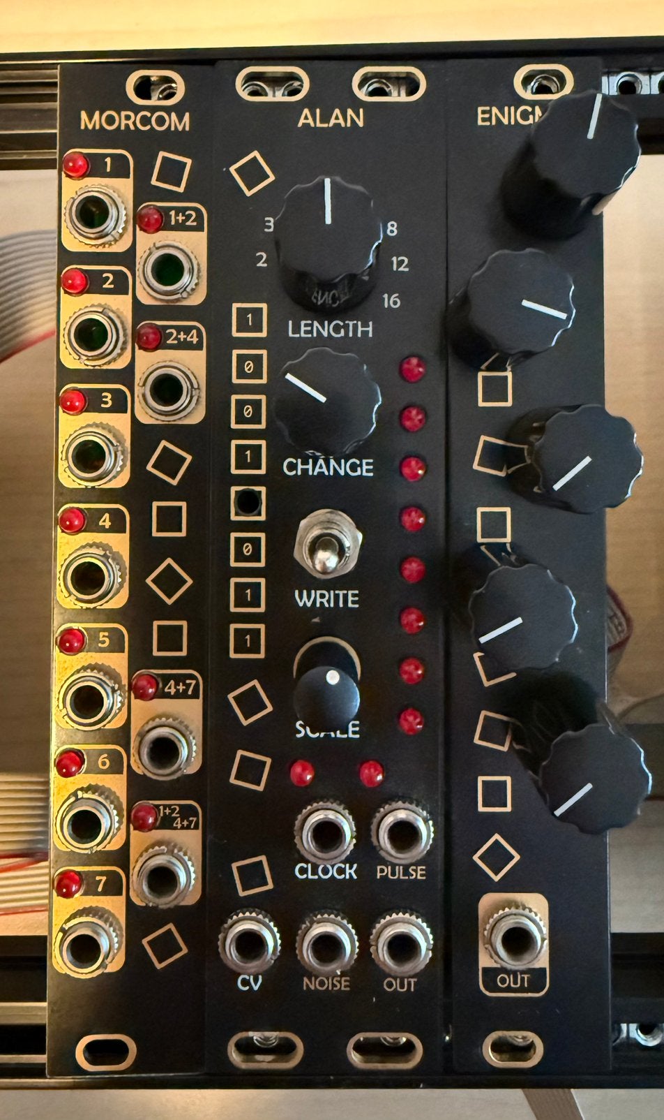 After Late Audio Alan + Enigma + Morcom eurorack modules, Muziek en Instrumenten, Synthesizers, Ophalen of Verzenden, Zo goed als nieuw