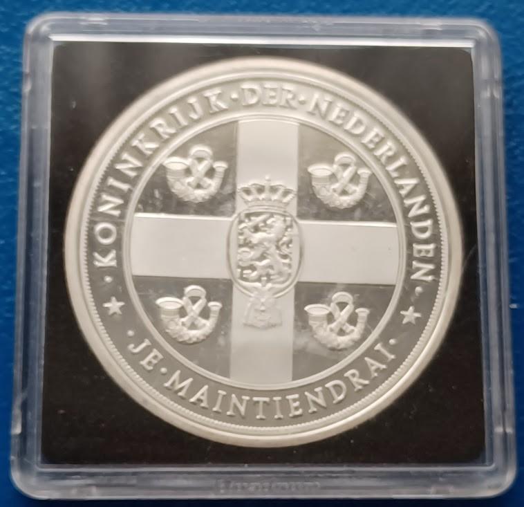 Penning Abdicatie Koningin Beatrix - 2013 Proof, Postzegels en Munten, Penningen en Medailles, Verzenden, Overige materialen, Nederland