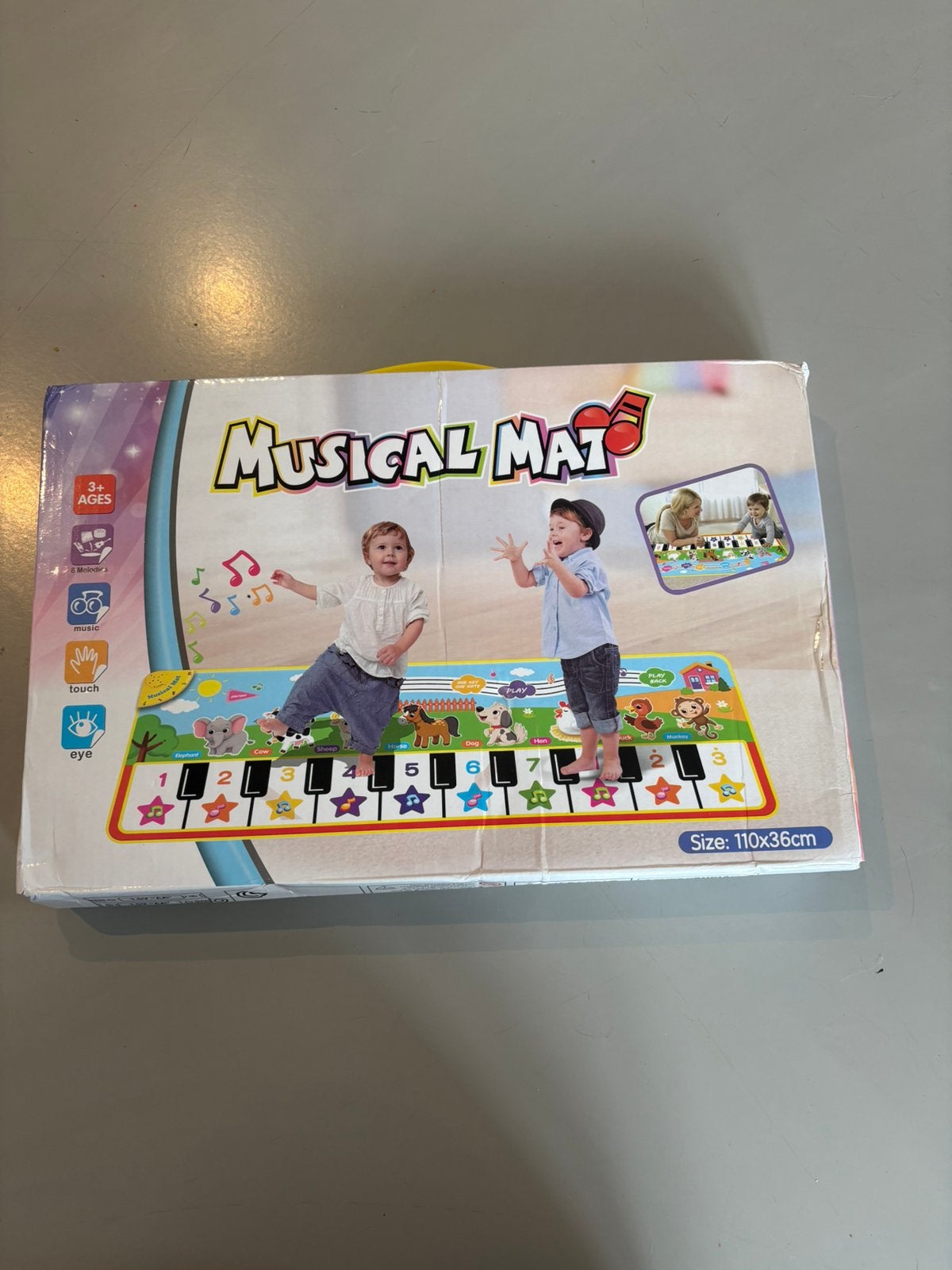 Interactieve pianomat / muziekmat met dieren, Ophalen, Zo goed als nieuw