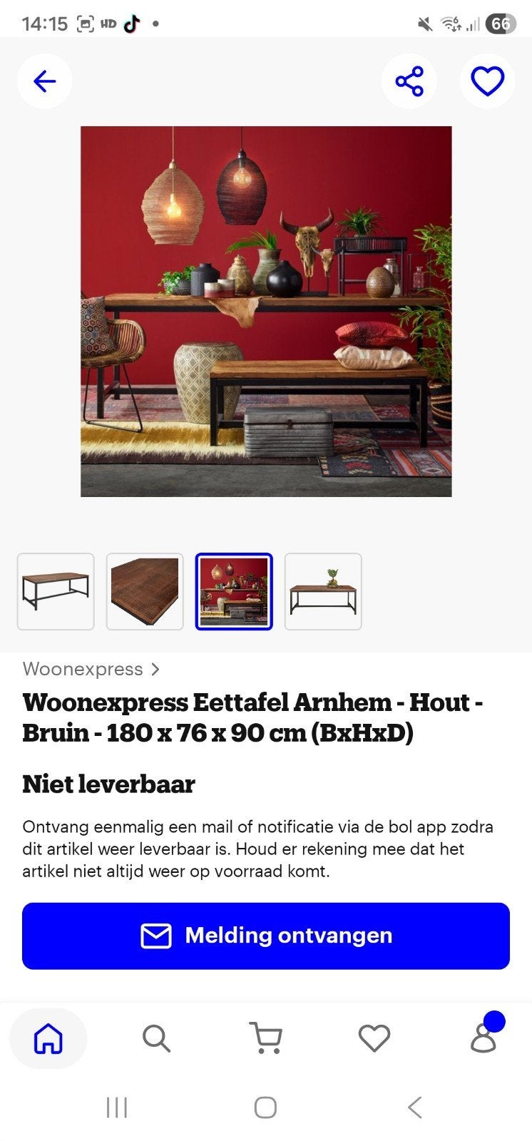 Robuuste Woonexpres Eettafel - Stevig Dik Hout, Huis en Inrichting, Tafels | Eettafels, Robuust, industrieel, Gebruikt, 150 tot 200 cm