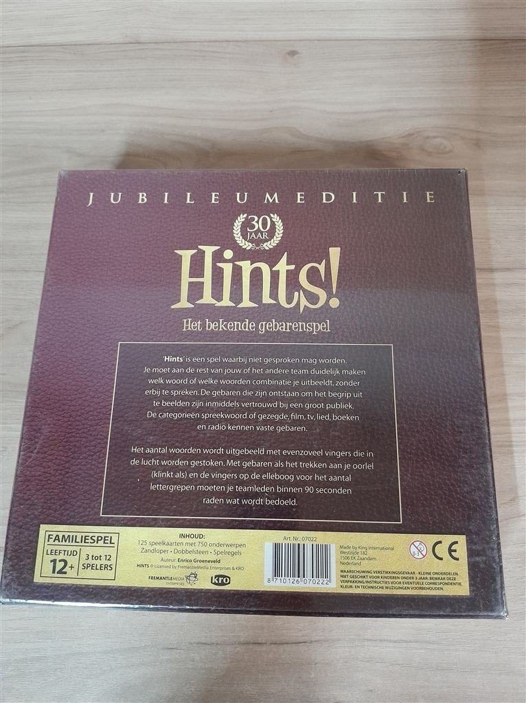 hints - jubileumeditie 30 jaar - nieuw in seal - s5675, Verzenden, Zo goed als nieuw