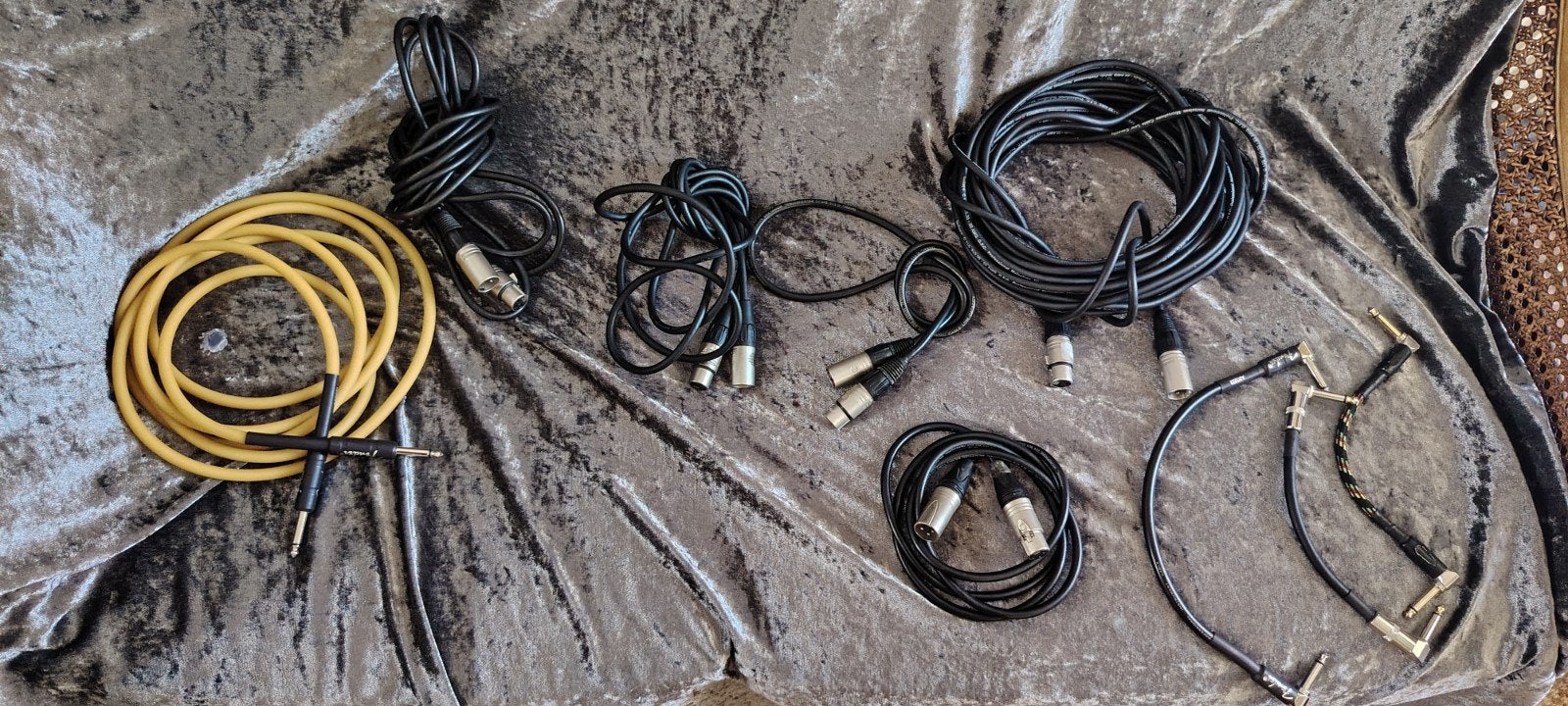 Diverse audiokabels: XLR, jack, patchkabels en instrumentkab, Ophalen of Verzenden, Gebruikt