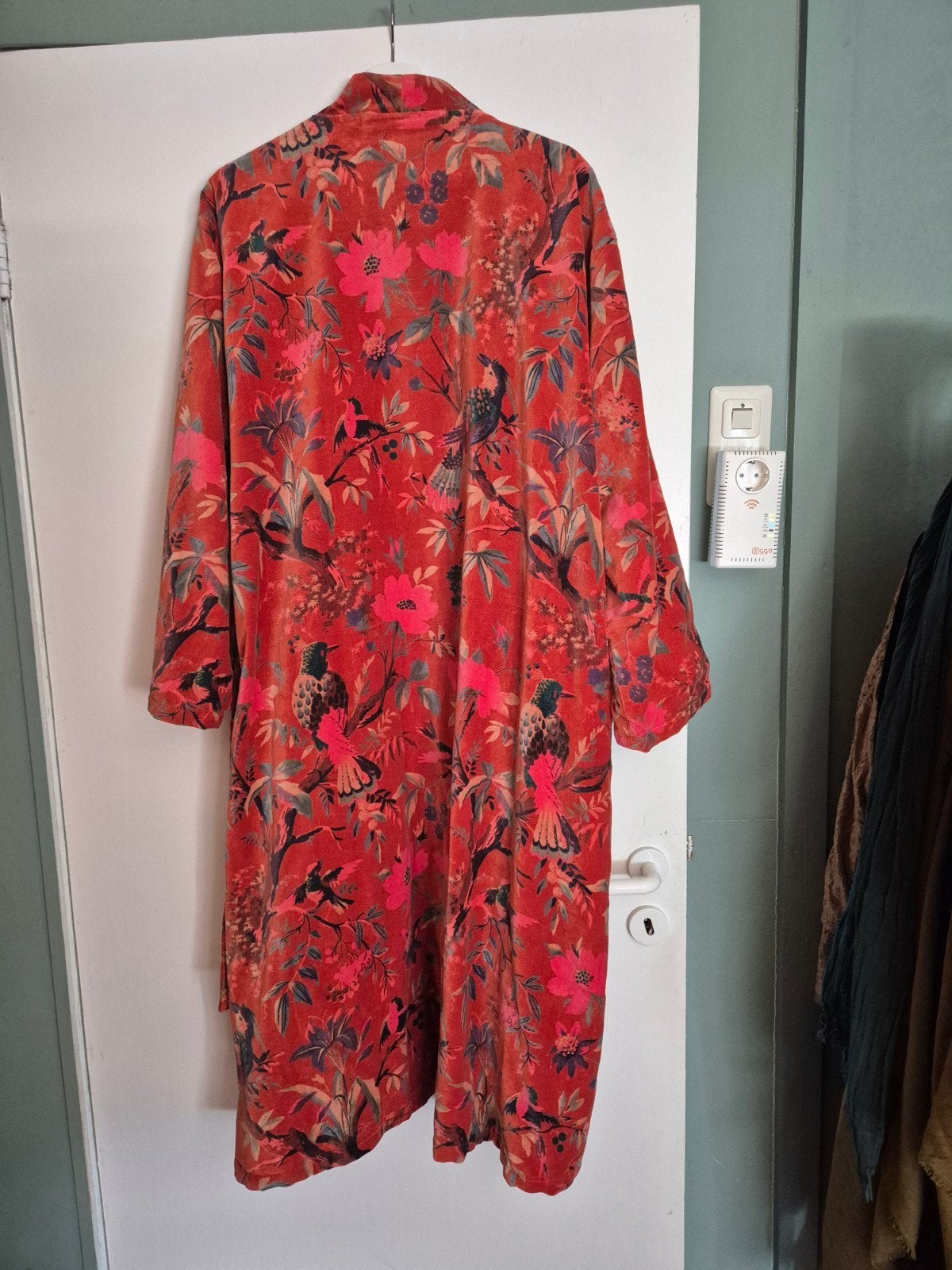 kimono jas warm oranje, Verzenden, Nieuw, Maat 46/48 (XL) of groter, Oranje