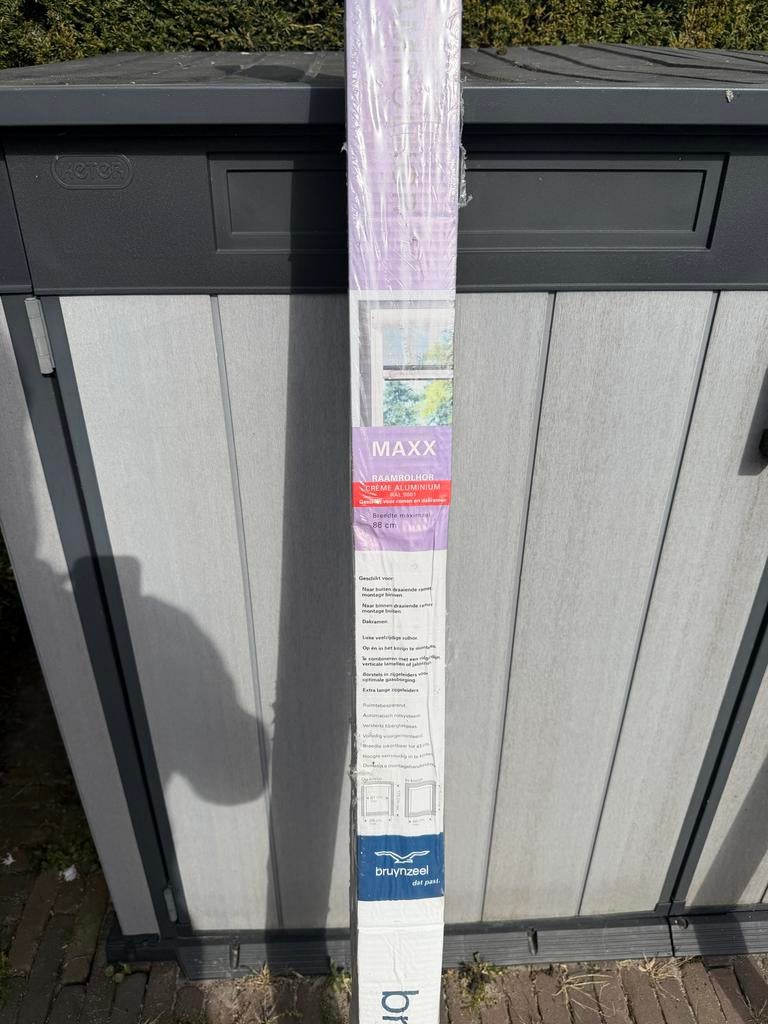 Bruynzeel MAXX Raamrolhor Crème Aluminium 88 cm NIEUW, Ophalen, Nieuw, Crème