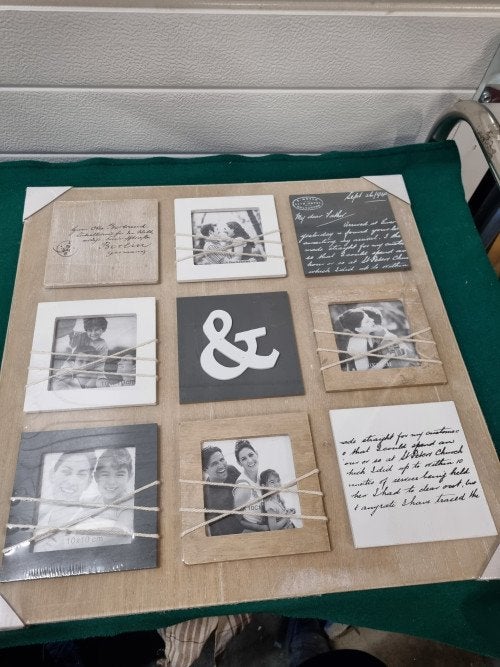 Fotolijst collage hout met tekst, Ophalen of Verzenden, 'T Olde Gre-j, Info@toldegrej.nl, Endepoelstraat 20f Didam