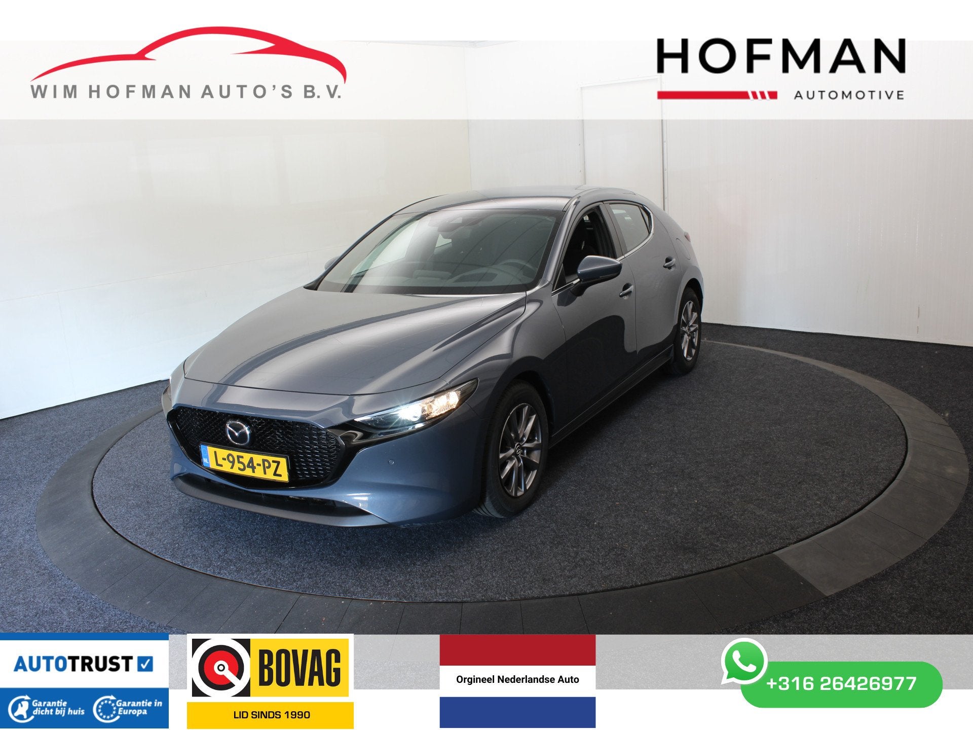 Mazda 3 2.0 e-SkyActiv-X M Hybrid 186pk Camera Head-Up Cruis, Auto's, Stof, Gebruikt, Met garantie (alle), Origineel Nederlands