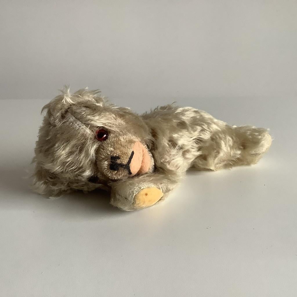 vintage Steiff beertje "Floppy", Ophalen of Verzenden, Gebruikt, Stoffen beer, Steiff