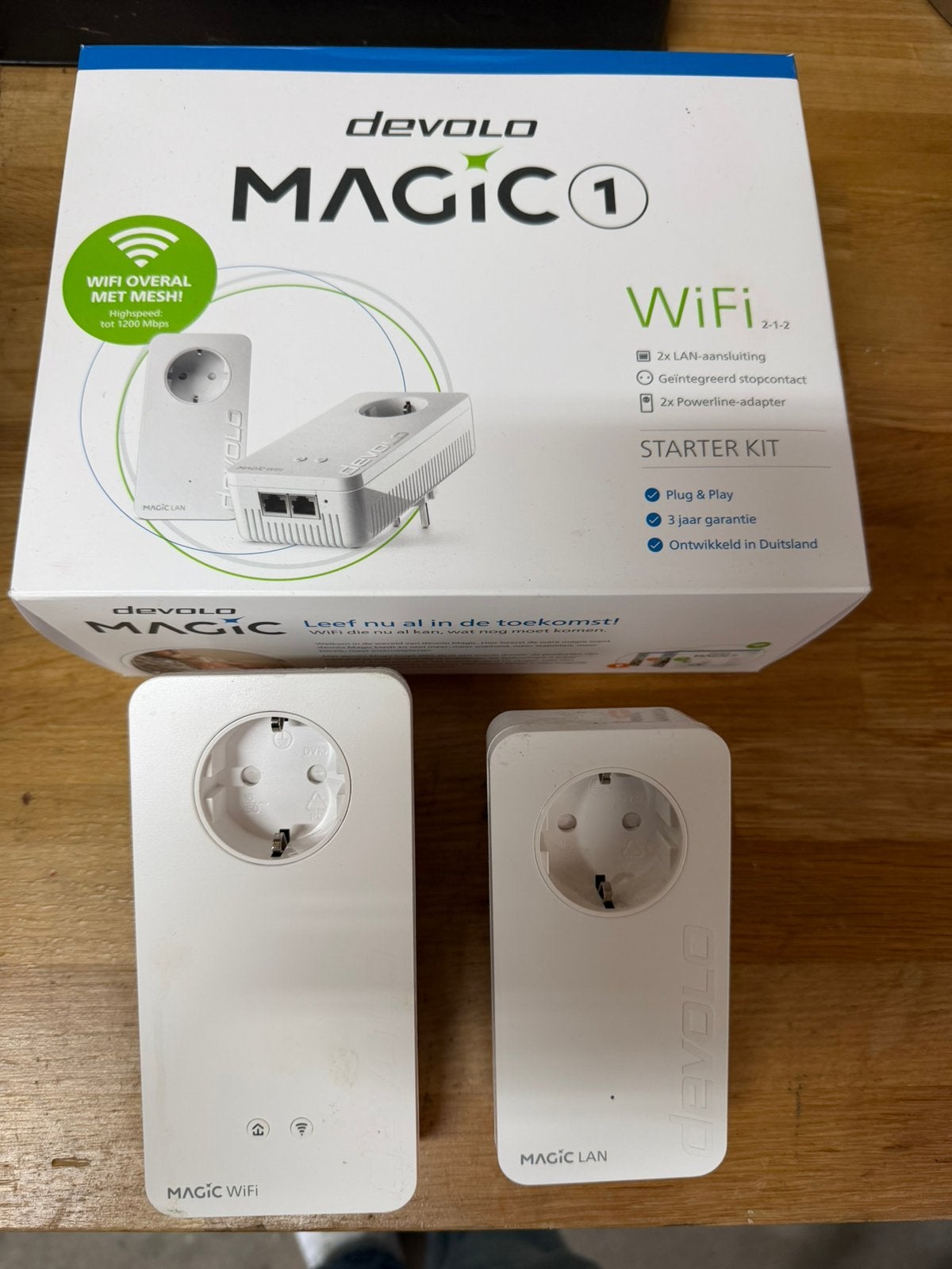 Devolo Magic 1 Wifi Starter kit Compleet Prima, Ophalen of Verzenden, Zo goed als nieuw