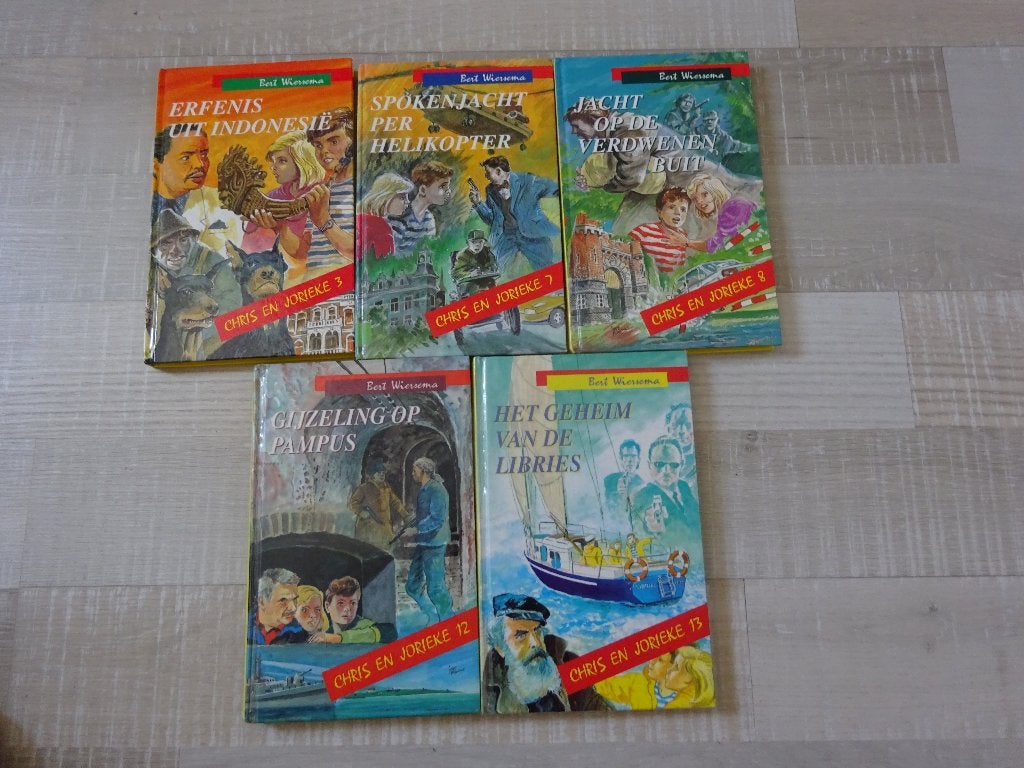 BERT WIERSEMA - 5 BOEKEN VAN CHRIS EN JORIEKE, Ophalen of Verzenden, Gelezen