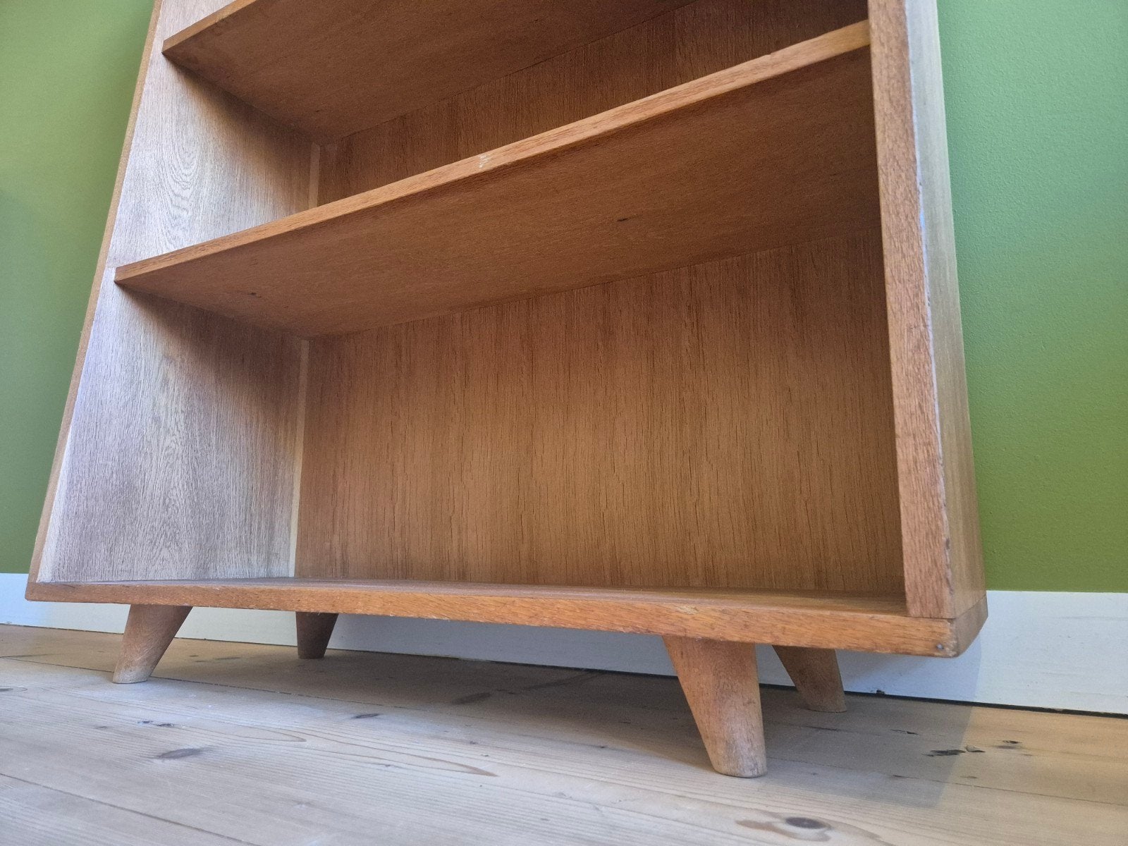 Vintage massief eiken boekenkast – Pastoe/Deens design stijl, Ophalen, Met plank(en), Gebruikt, 100 tot 150 cm